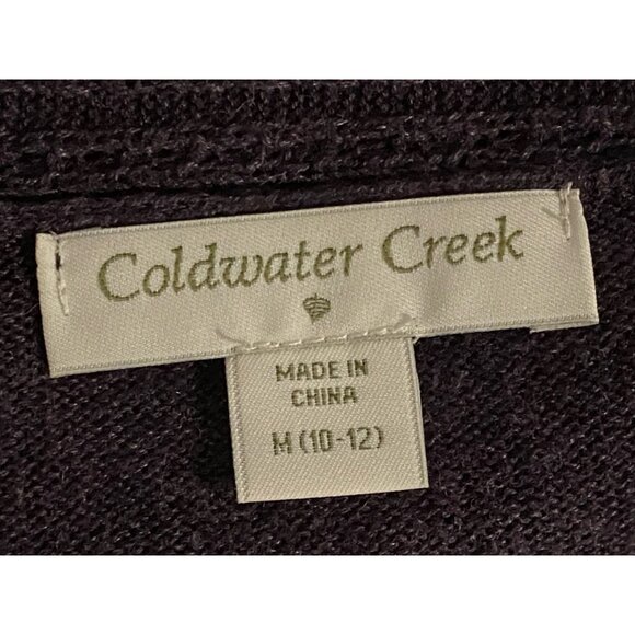 Coldwater Creek Womens Size M (10-12) Open Front Lightweight Cardigan Purple - Picture 5 of 10